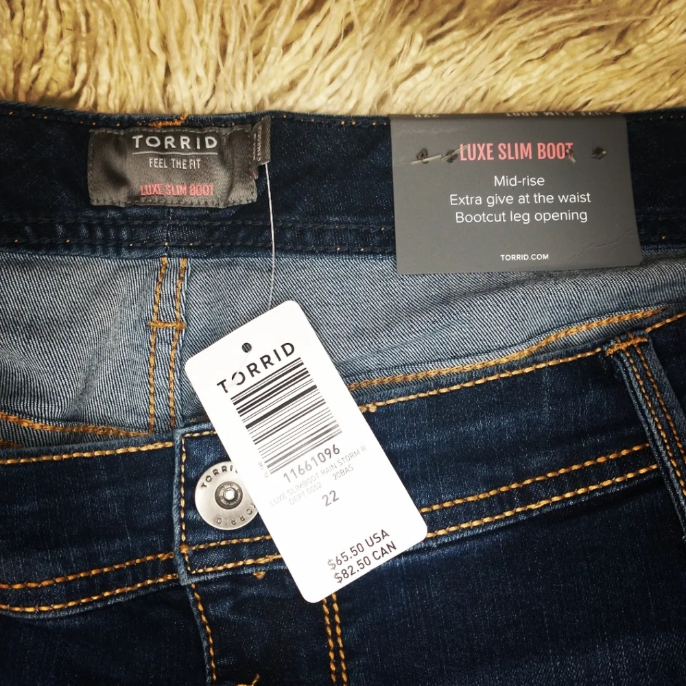 Torrid Luxe Slim Boot Jeans 22R - Picture 5 of 10
